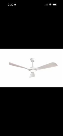 Depuley 52" Indoor Integrated LED White Ceiling Fans, DC Motor with Remote