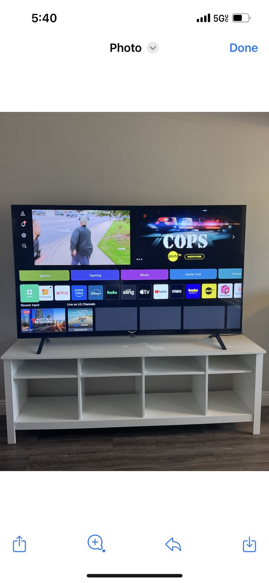 LG “75” Inch 4k TV 