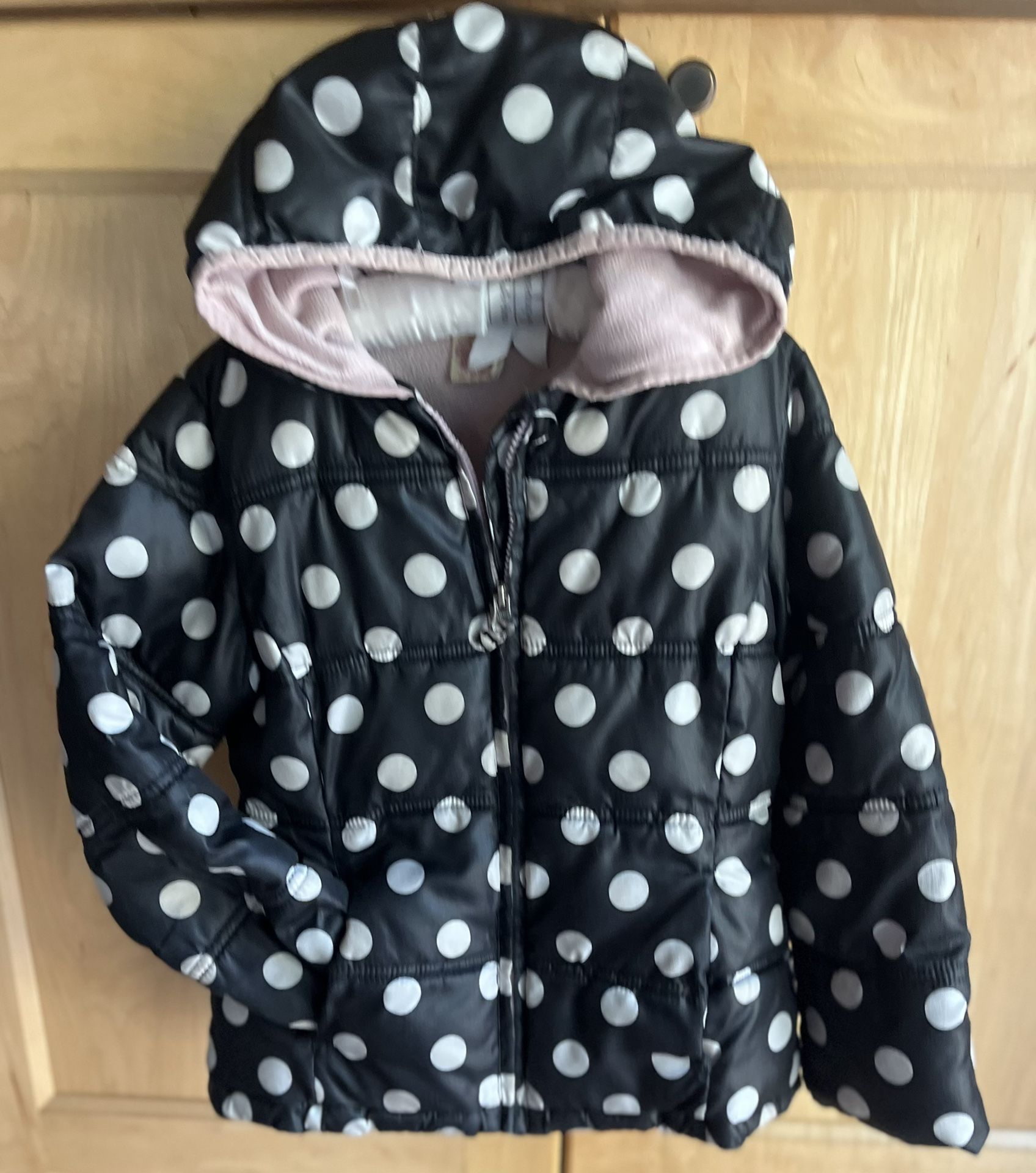 Faded Glory Girls Fleece Lined Coat Sz 4/5