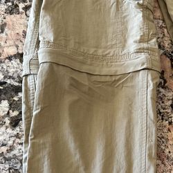 A pair of Taupe color Marmot Boy’s Cruz Convertible Pants to Shorts Hiking, Cargo XS, 6-7 years 