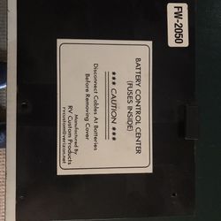 Motorhome Battery Control Center FW-2050