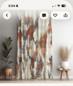 Brand new custom made curtains