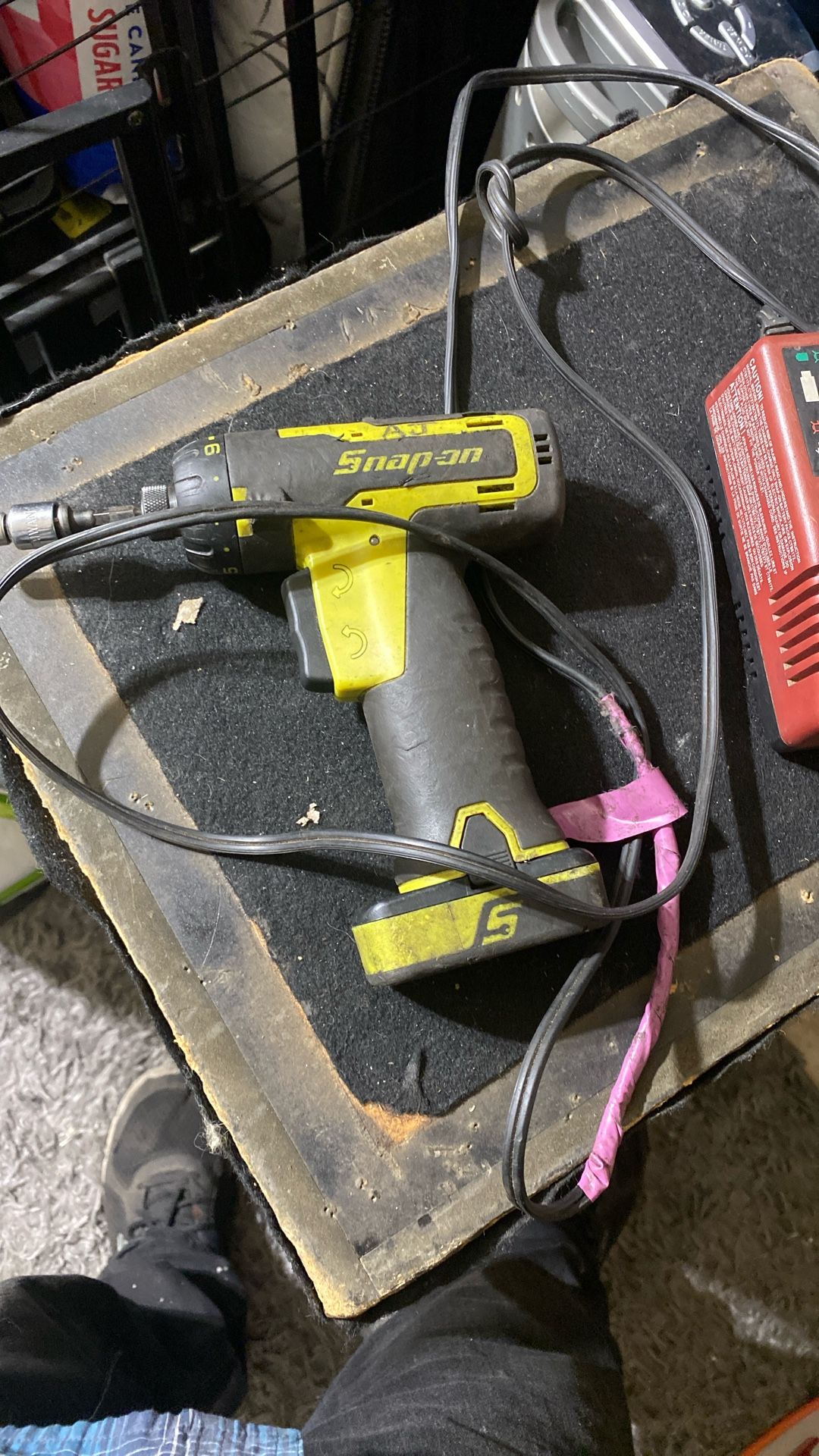 Snap on drill with charger