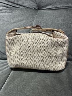 Cream Wristlet Clutch