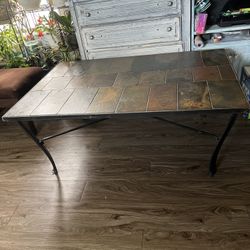 Stone Coffee Table (iron &stone ) Heavy