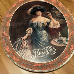 Vintage Pepsi Cola Steel Plate   