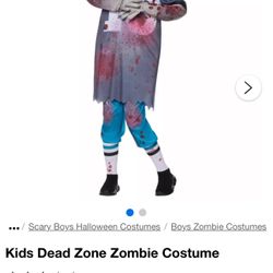 Kids Dead Zone Zombie Halloween Costume
