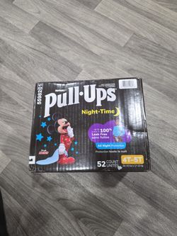 Pull-Ups Boys' Night-Time Potty Training Pants, Size 4T-5T Overnight Training Underwear (38-50 Ibs), 52 Ct