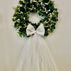 NEW Handmade Wedding Wreath Door Hanger