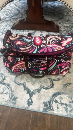 Vera Bradley overnighter with makeup bag