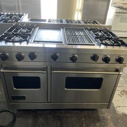 VIKING 48”WIDE GAS TANGE STOVE STAINLESS STEEL 