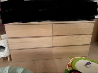 IKEA 6 DRAWER DRESSER