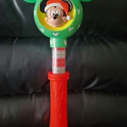 Disney Parks Mickey Santa Light Holiday Bubble Wand