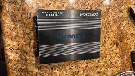 Crunch Car Audio 2 Channel Amplifier Hi/Low crossover