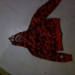 Red bape hoodie