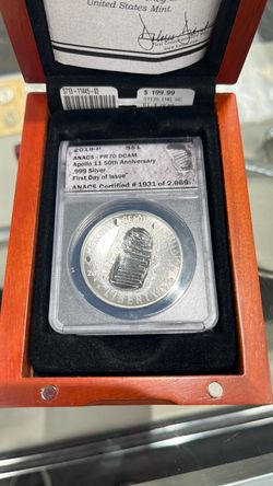 Silver Apollo 11 50th aniversary