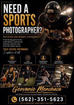 Sports photographer needed?