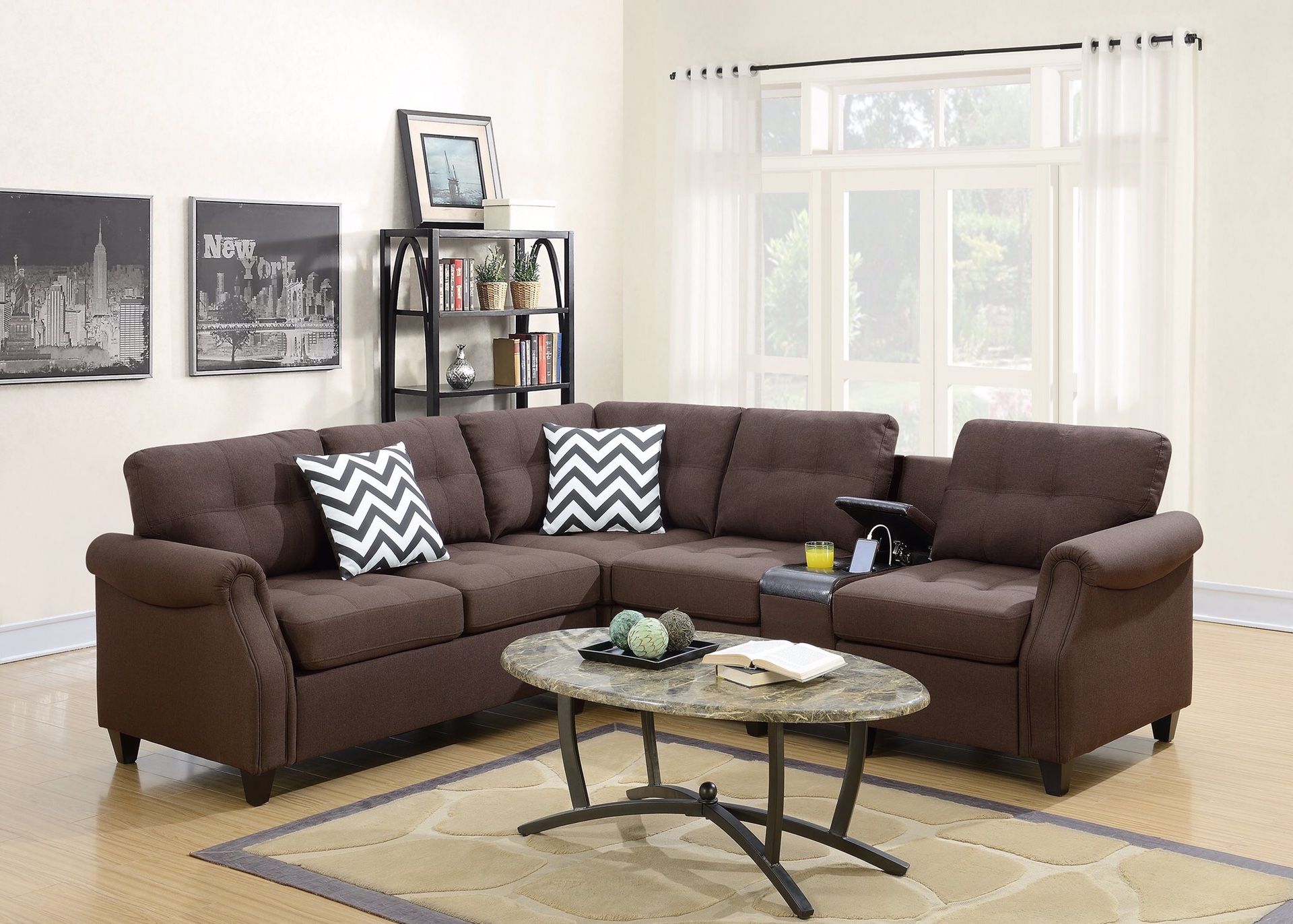 Modular Sectional Dark Coffee