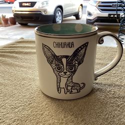 Chihuahua Coffee Cup 22oz  Ceramic Stoneware 