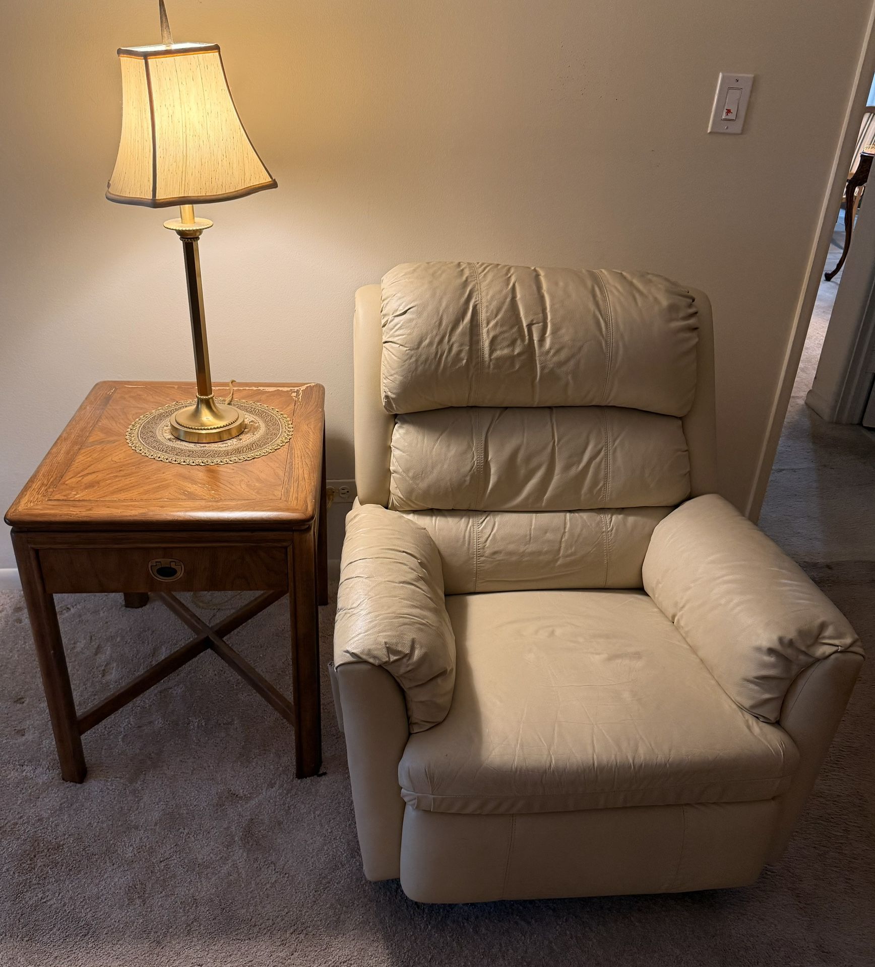 End Table With Lamp And Chair