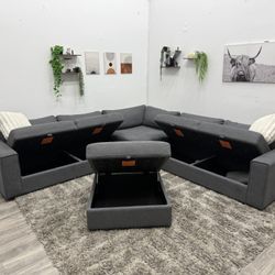 Gray Sectional Couch - Free Delivery