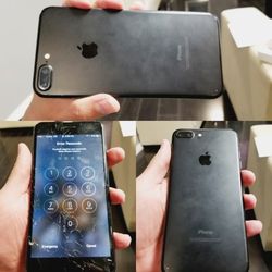 Cell phone Cracked iphone 7 plus