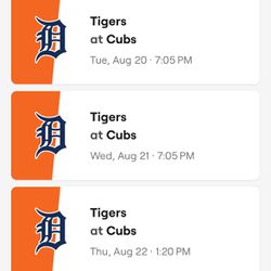Cubs Vs Tigers - August 20-22