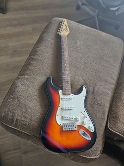 Fender electric guitar sunburst