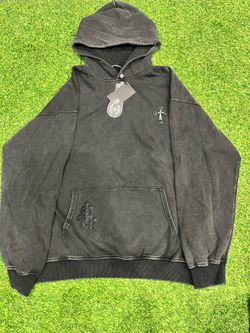Chrome heart rhinestone hoodie