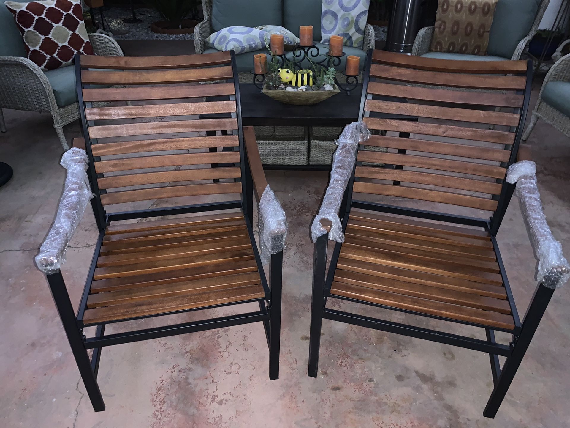 Hampton Bay patio chairs