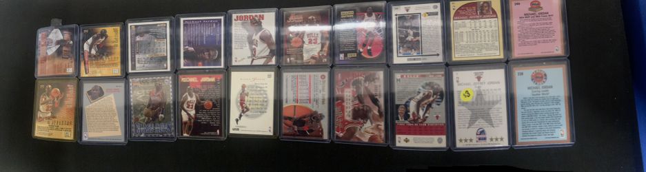 rare Jordan inserts (20 total cards) 
