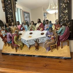 Large Vintage 3D Last Supper 