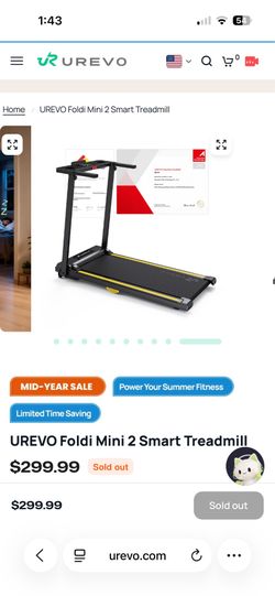 Foldable treadmill