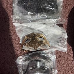 Solid And Lace Masquerade Masks.