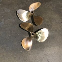 Brass Propellers 16X16 Right And Left Hand 1 1/4 Shaft