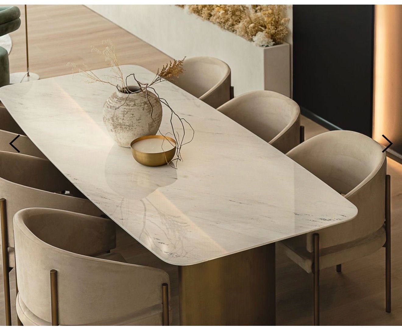Solana Dining Table + 6 Chairs – $1,500 -Excellent condition