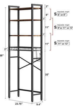 Bathroom toilet rack