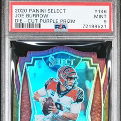 2020 Joe Burrow Select Diecut RC PSA
