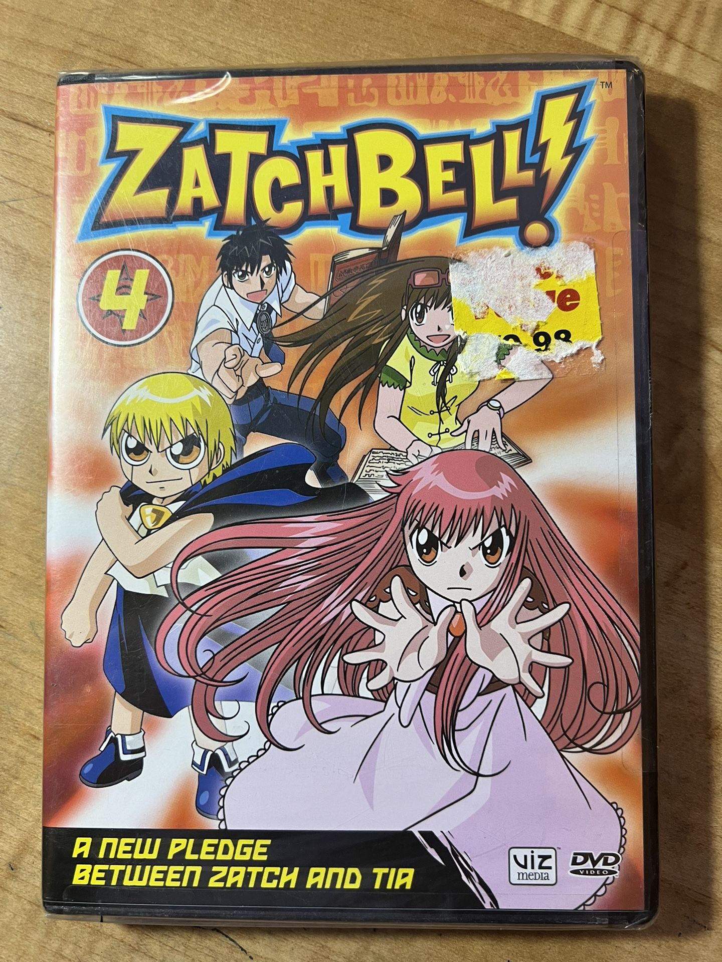 Zatch Bell - Vol. 4: A New Pledge Between Zatch and Tia - DVD NEW SEALED