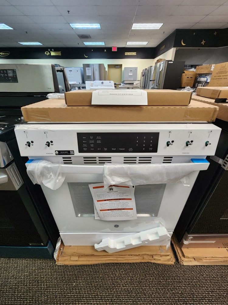 30 in. 5-Burners Slide-ln Smart Gas Convection Range An White with EasyWash Oven Tray And No-Preheat Air Fry