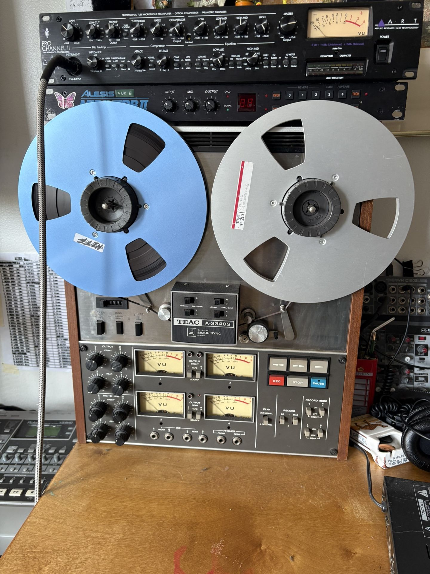 Teac A-3340S 4 track reel to reel