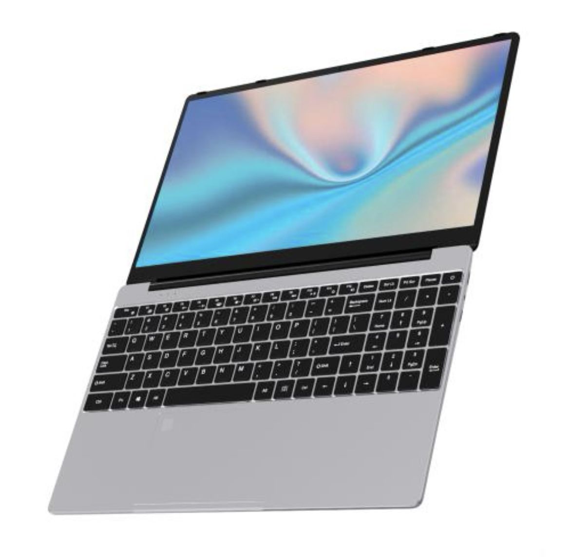 N5095 15.6 inch Laptop, 8GB+256GB, Windows 11 Intel Celeron N5095 Quad Core, Support Fingerprint Unlock, US Plug (Silver)