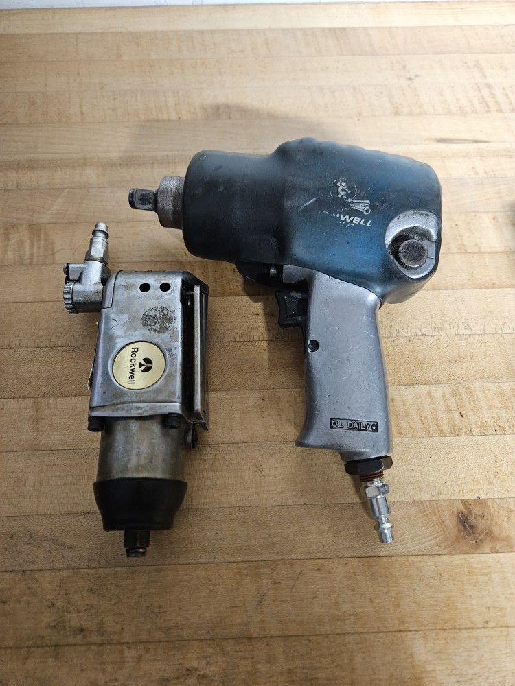 Cornwell 1/2 And Rockwell Palm 3/8 Air Impact