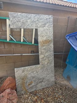 Granite slab for outdoor bbq