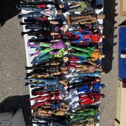 Huge Superhero Action Figure Lot – Marvel, DC, Power Rangers & More (30+ Figures)