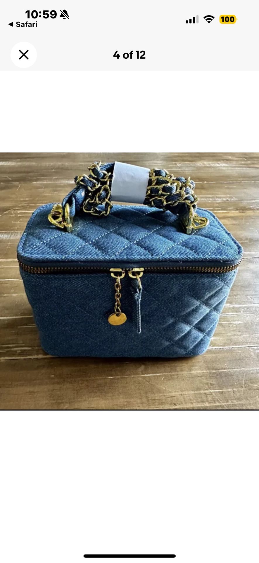 New Glowiest Touch Denim Vanity Makeup Case