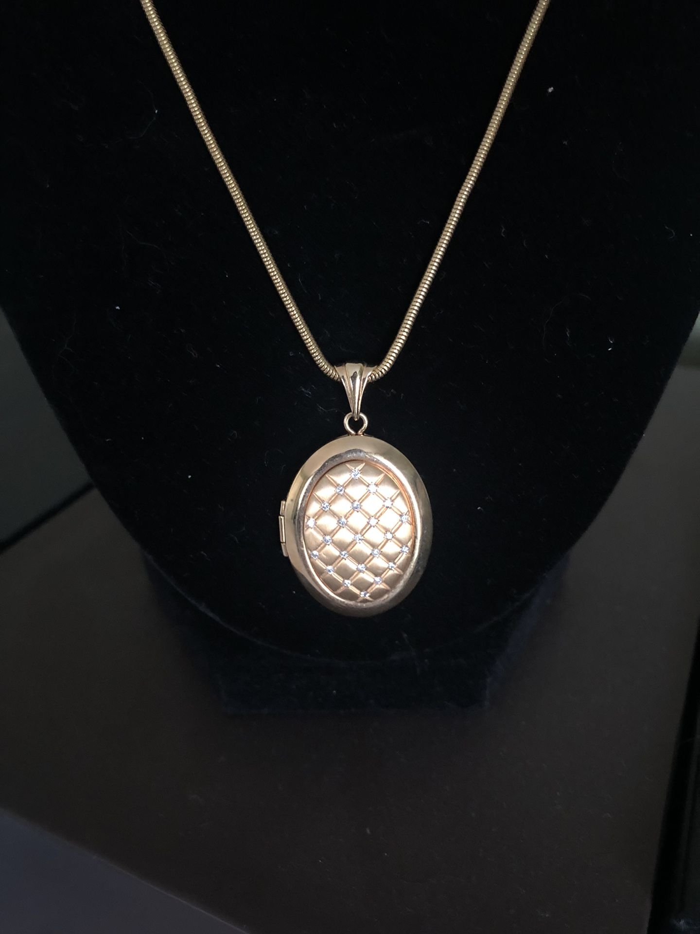 Diamond Locket Necklace