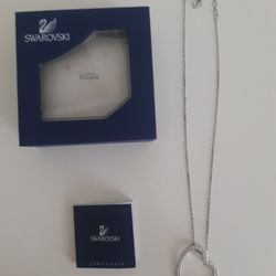 SWAROVSKI Heart Necklace, Never Used, New In Box