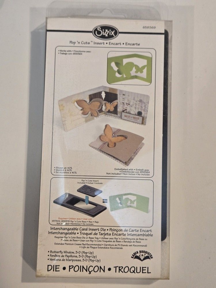 Butterfly Insert Die Cut Crafts Cards Scrapbook Sizzix Tim Holtz