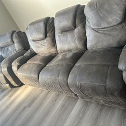 Brown Reclining Couches $100